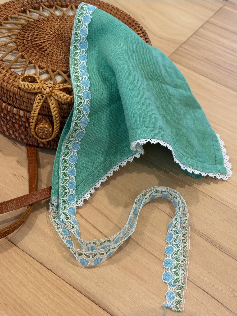 Handmade Cottagecore Bandana Triangle Hair Scarf